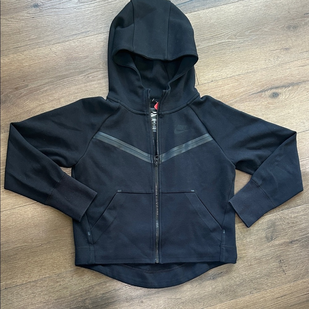 Nike Black Hooded Full-Zip Jacket !! Medium